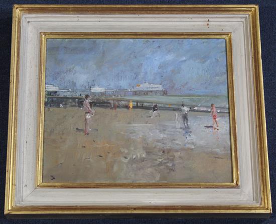 T J E The Cricketers at Bournemouth, 9.5 x 11.5in.